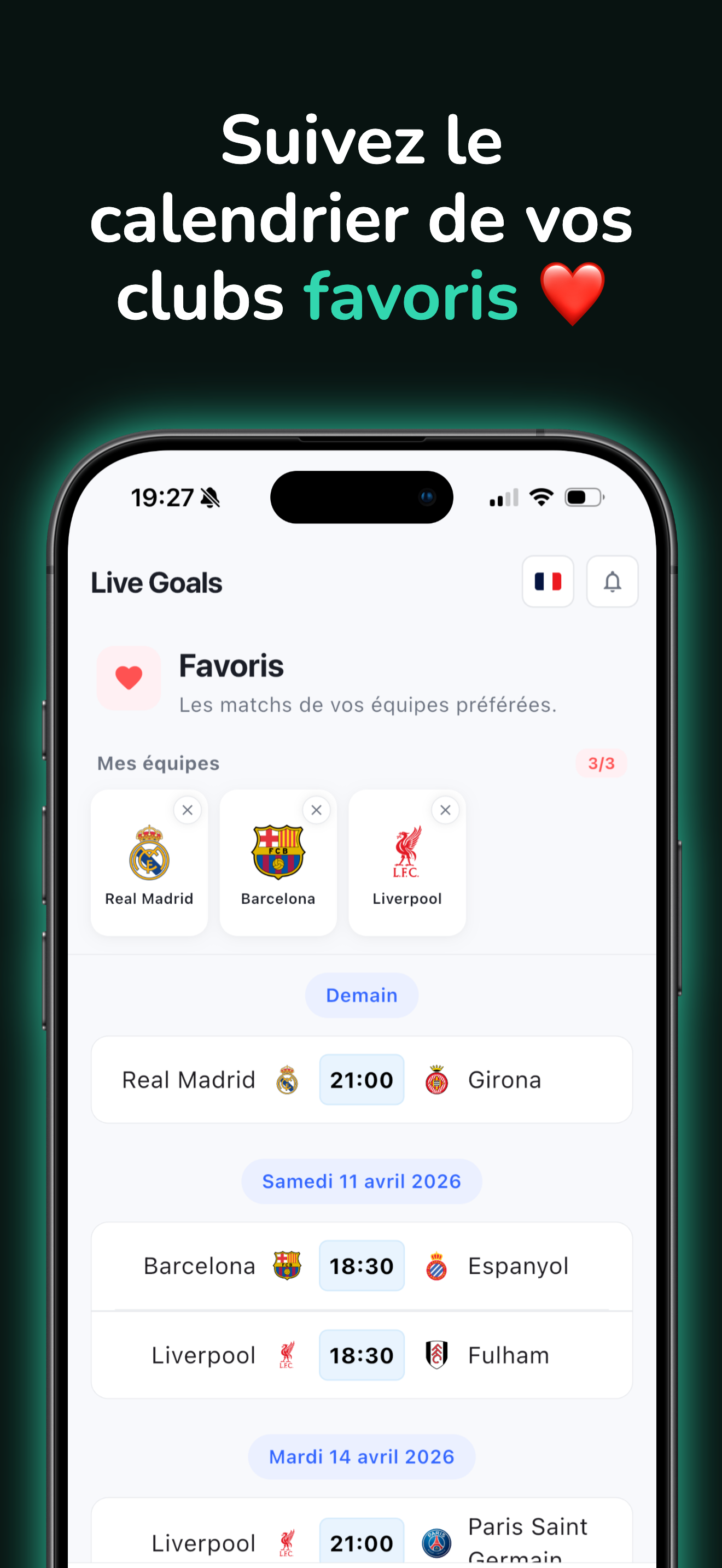 Live Goals aperçu 3